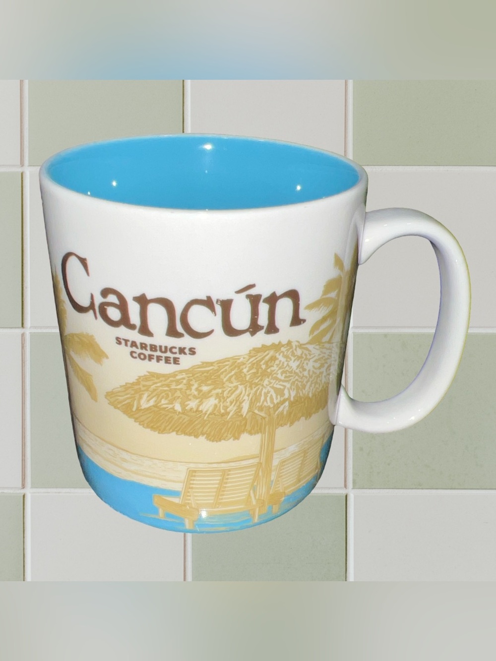 Starbucks CANCUN Global Icon Collector Series 2014 Coffee Tea Mug 16oz